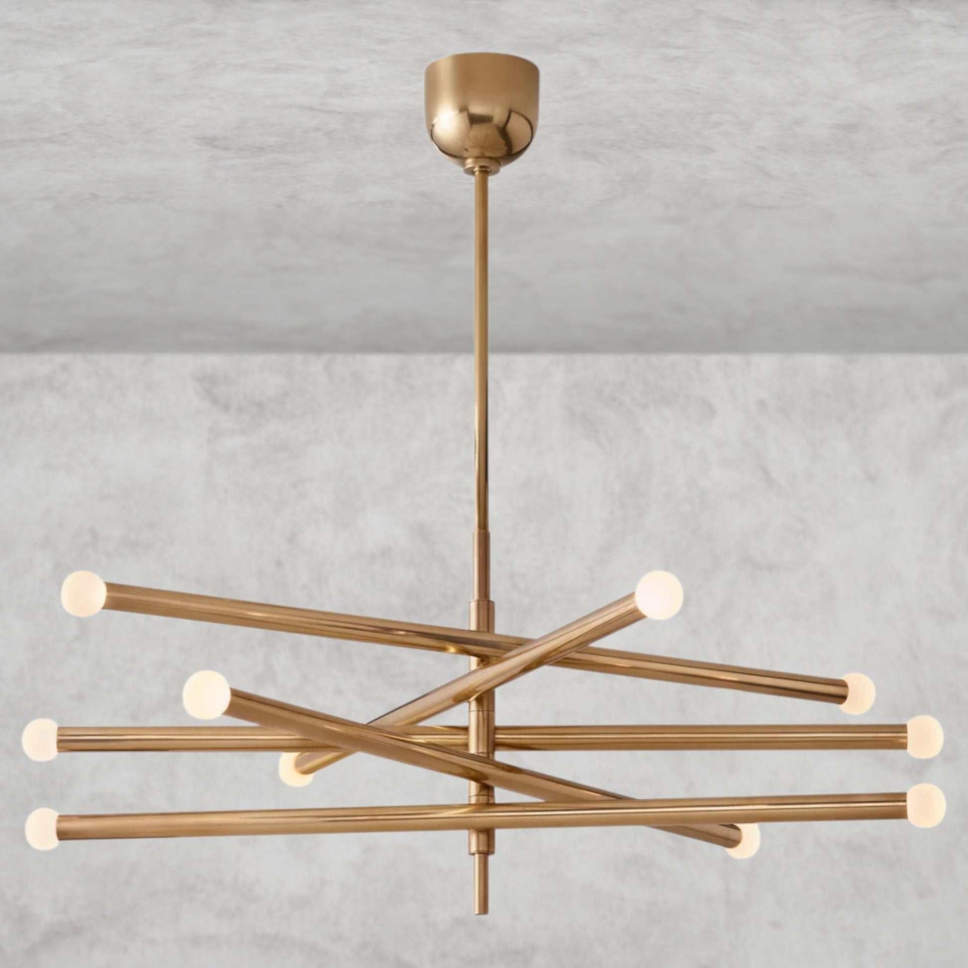 Brass ROUSSEAU 10-LIGHT MOBILE ORB CHANDELIER