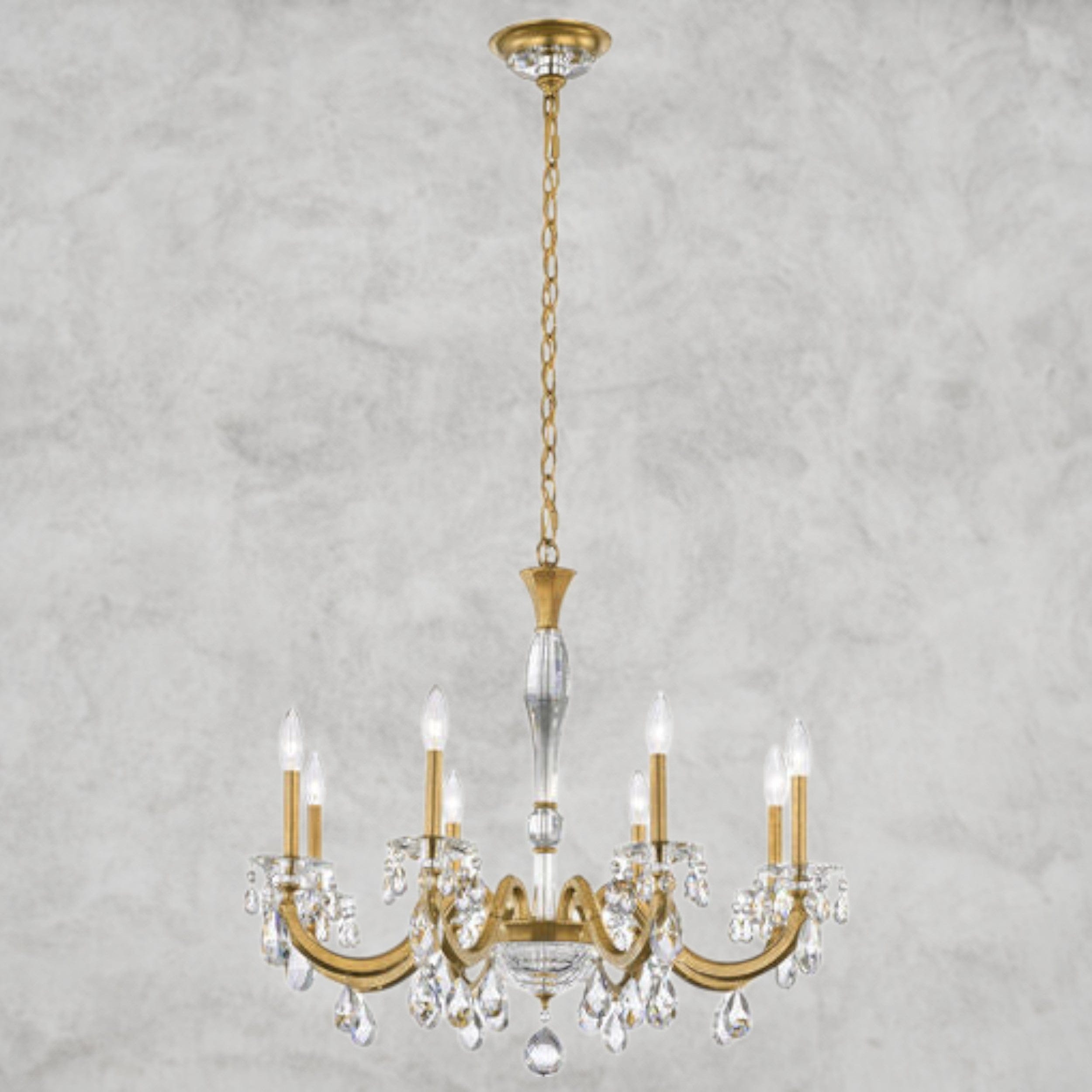 Heirloom Gold San Marco 8-light chandelier 32