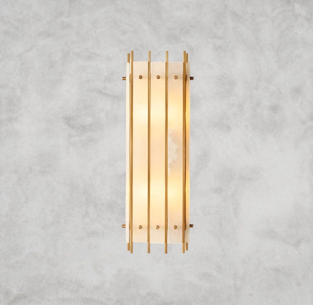 San Marco Alabaster Grand Rectangular Sconce