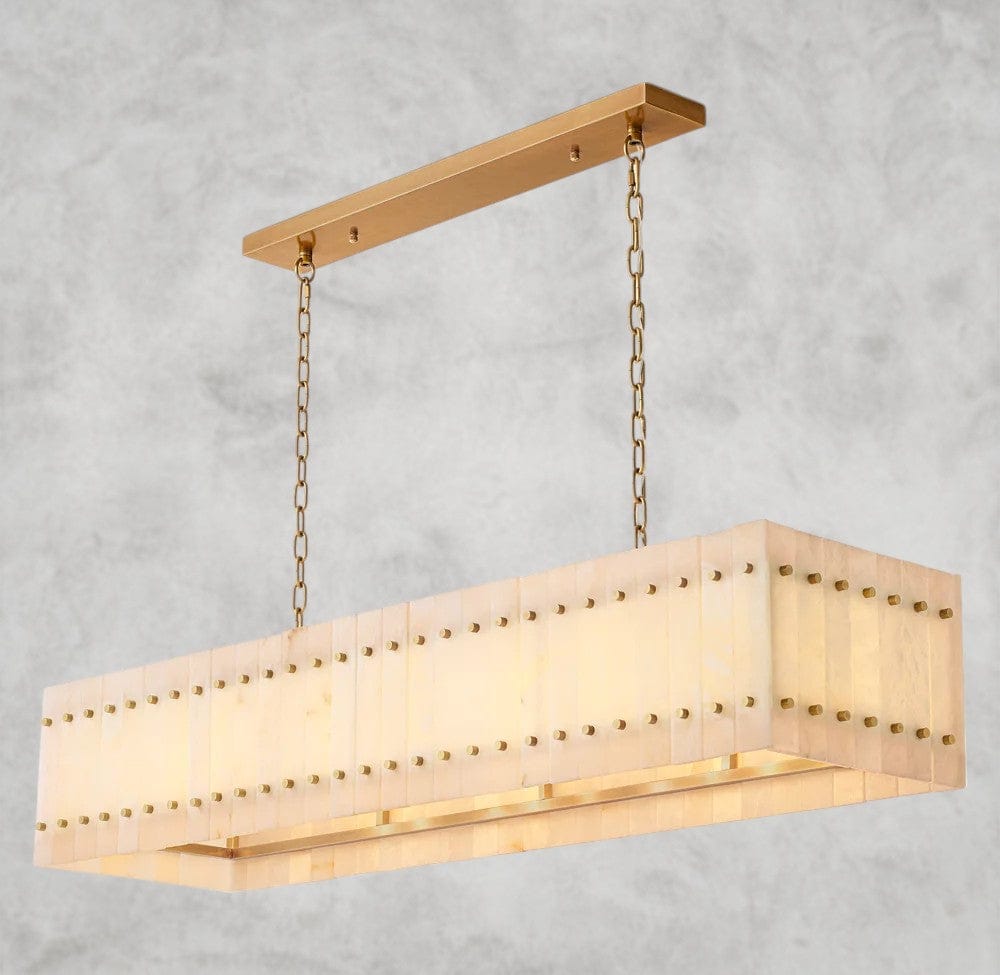 San Marco Alabaster Linear Chandelier 54