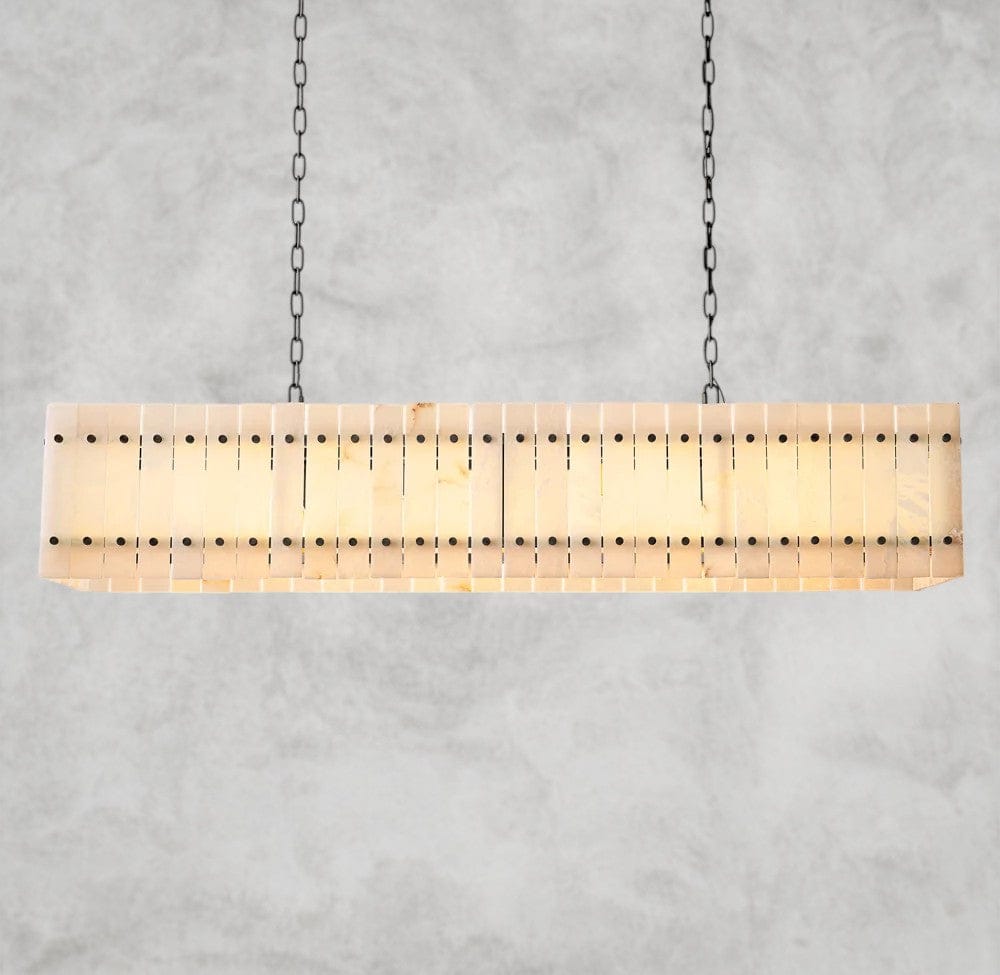 54" / Bronze San Marco Alabaster Linear Chandelier 54", 72"