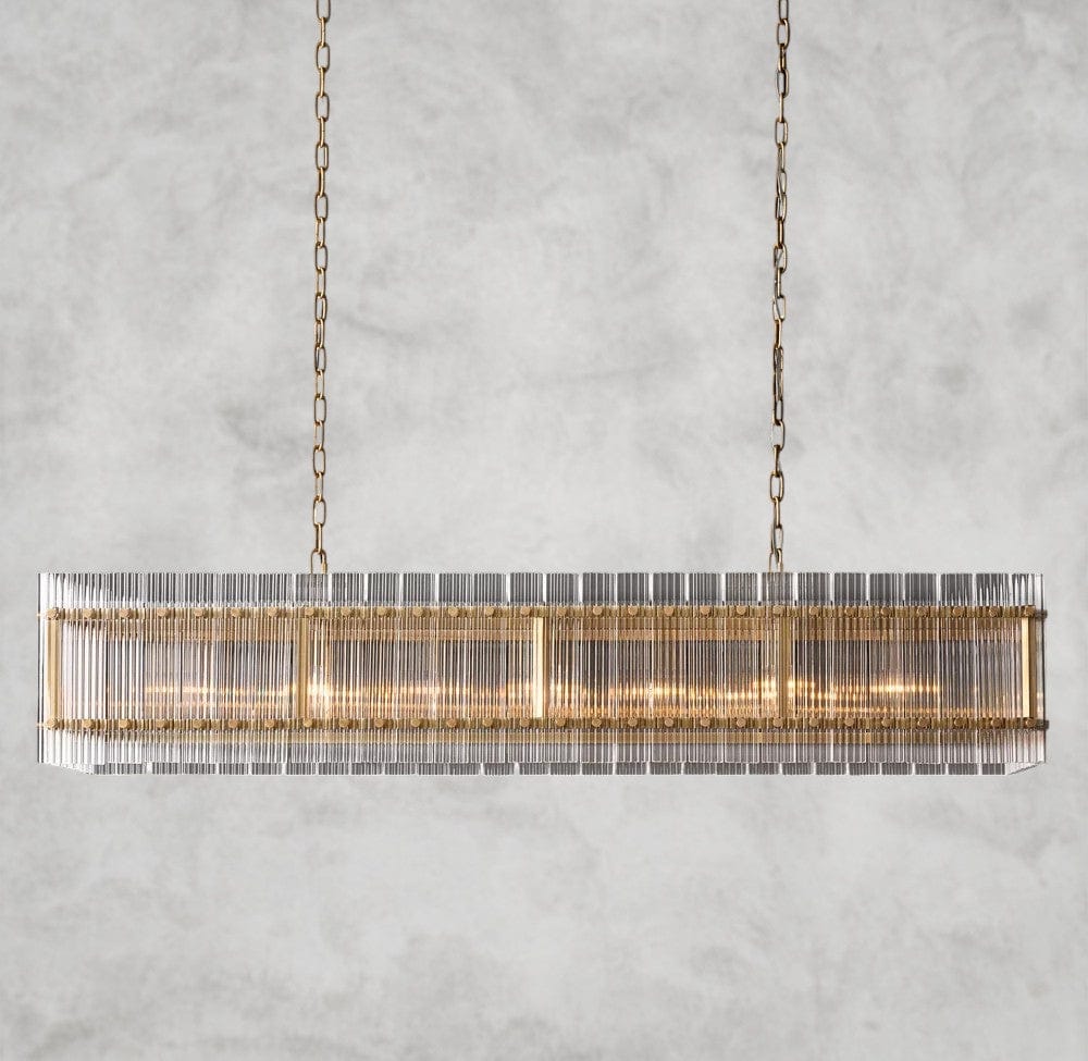 54" / Brass San Marco Rectangular Chandelier 54", 72"