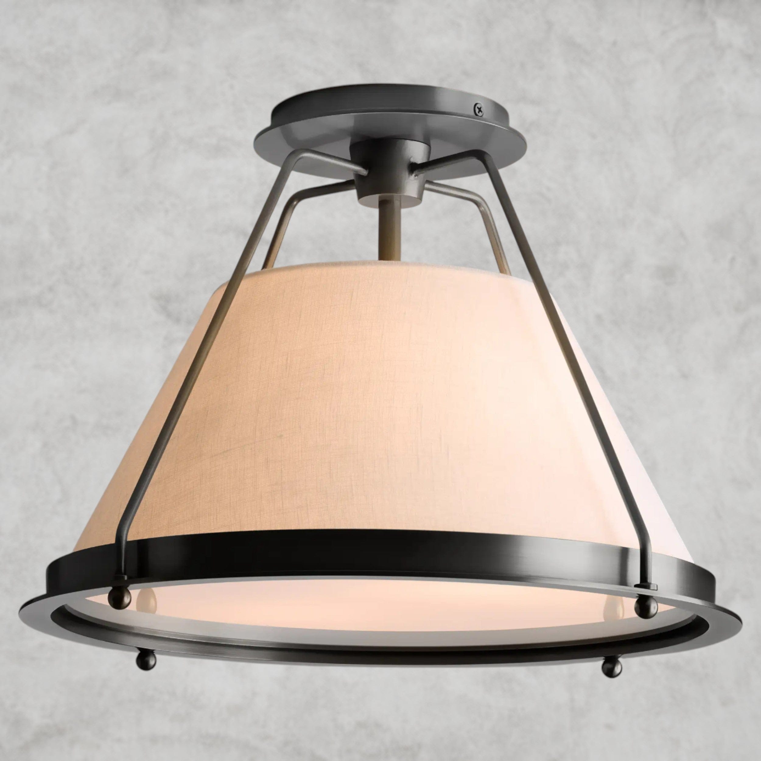 15" / Bronze Shelton Flush Mount 15", 21"