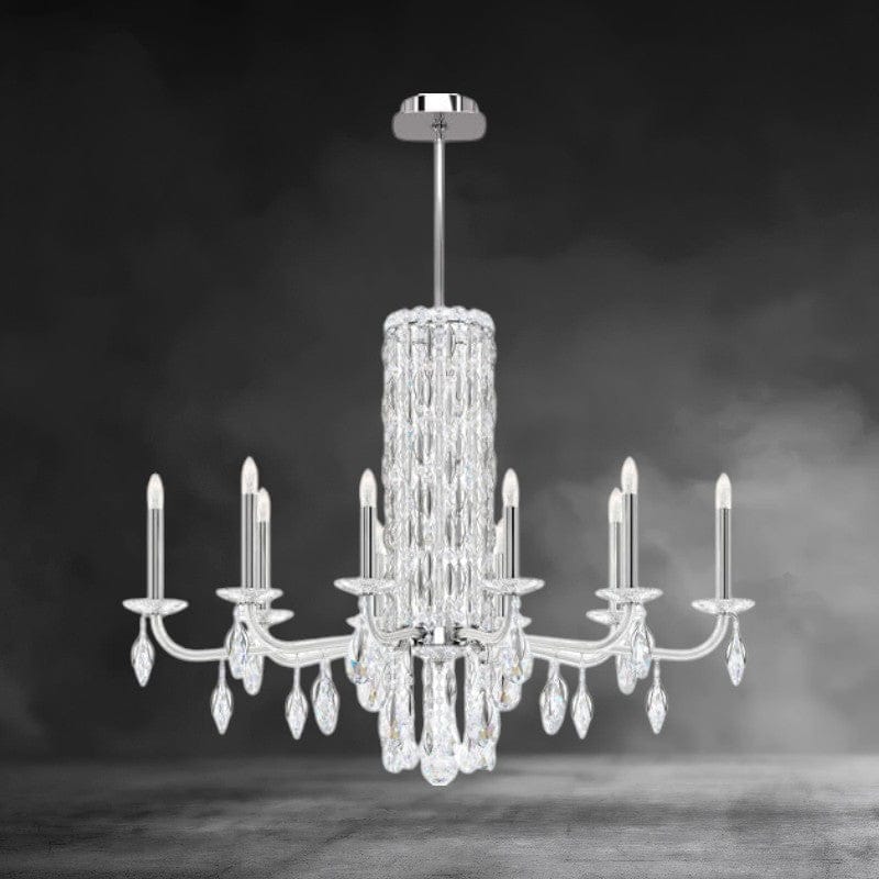 Stainless Steel / Crystal Heritage Crystal Siena 10 lights Crystal Chandelier 40