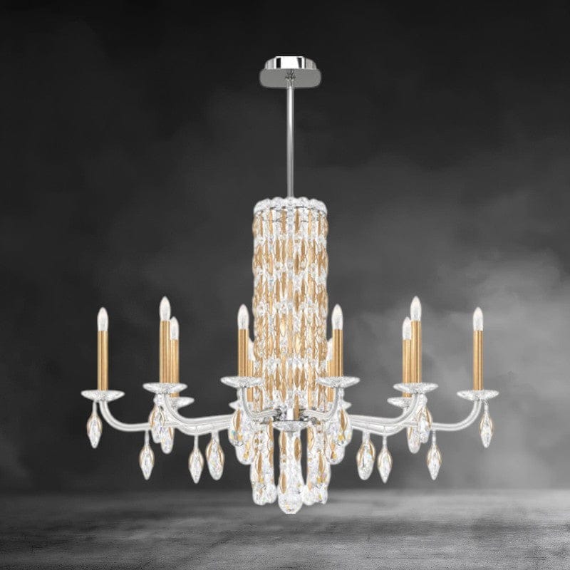 Heirloom Gold / Crystal Heritage Crystal Siena 10 lights Crystal Chandelier 40