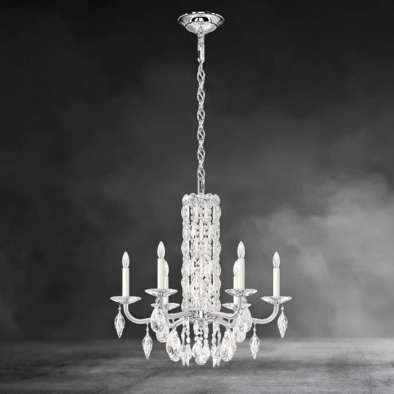 White / Crystal Heritage Crystal Siena 6-light Crystal Chandelier 24