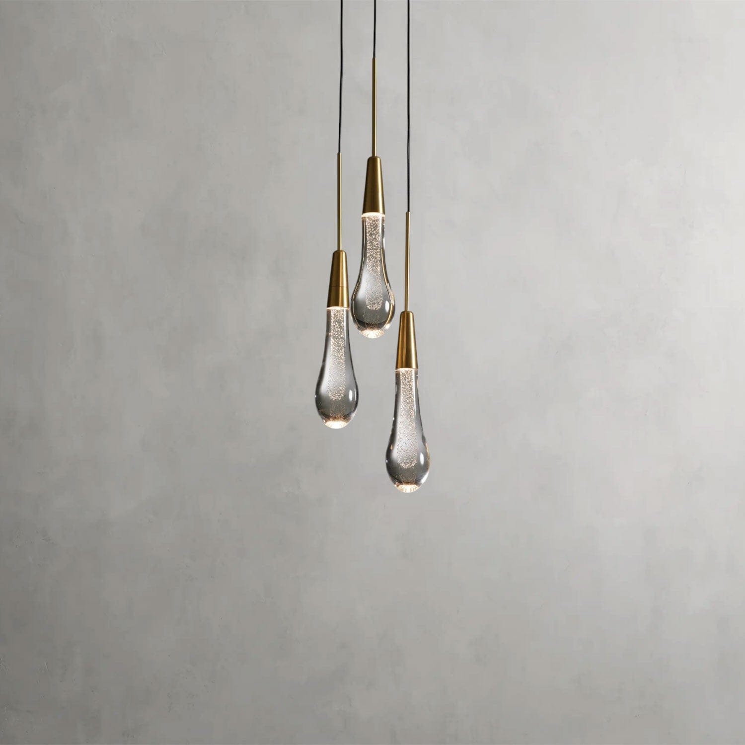 Brass Soltaire Cluster Pendant