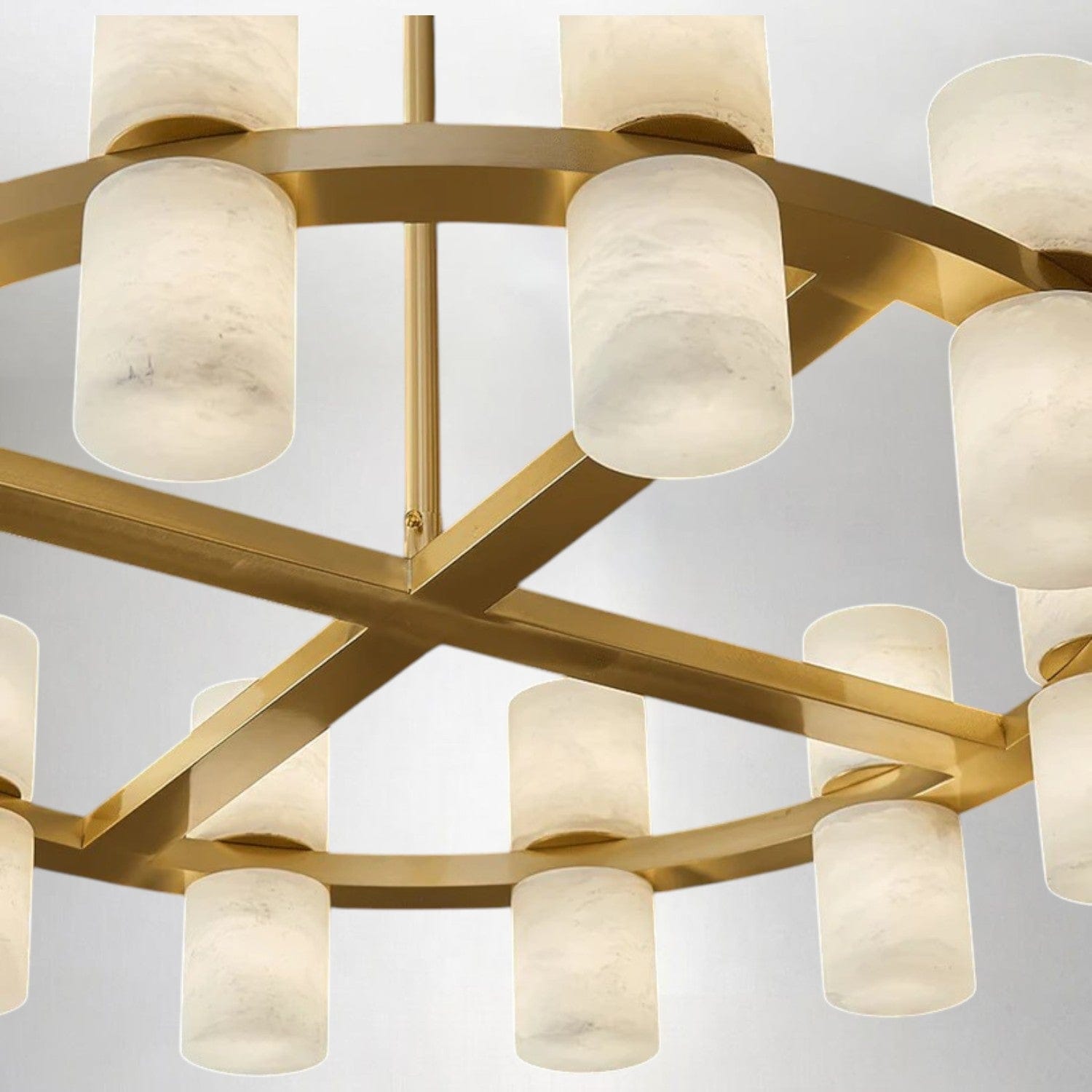 Tabitha Alabaster Living Room Round Chandelier