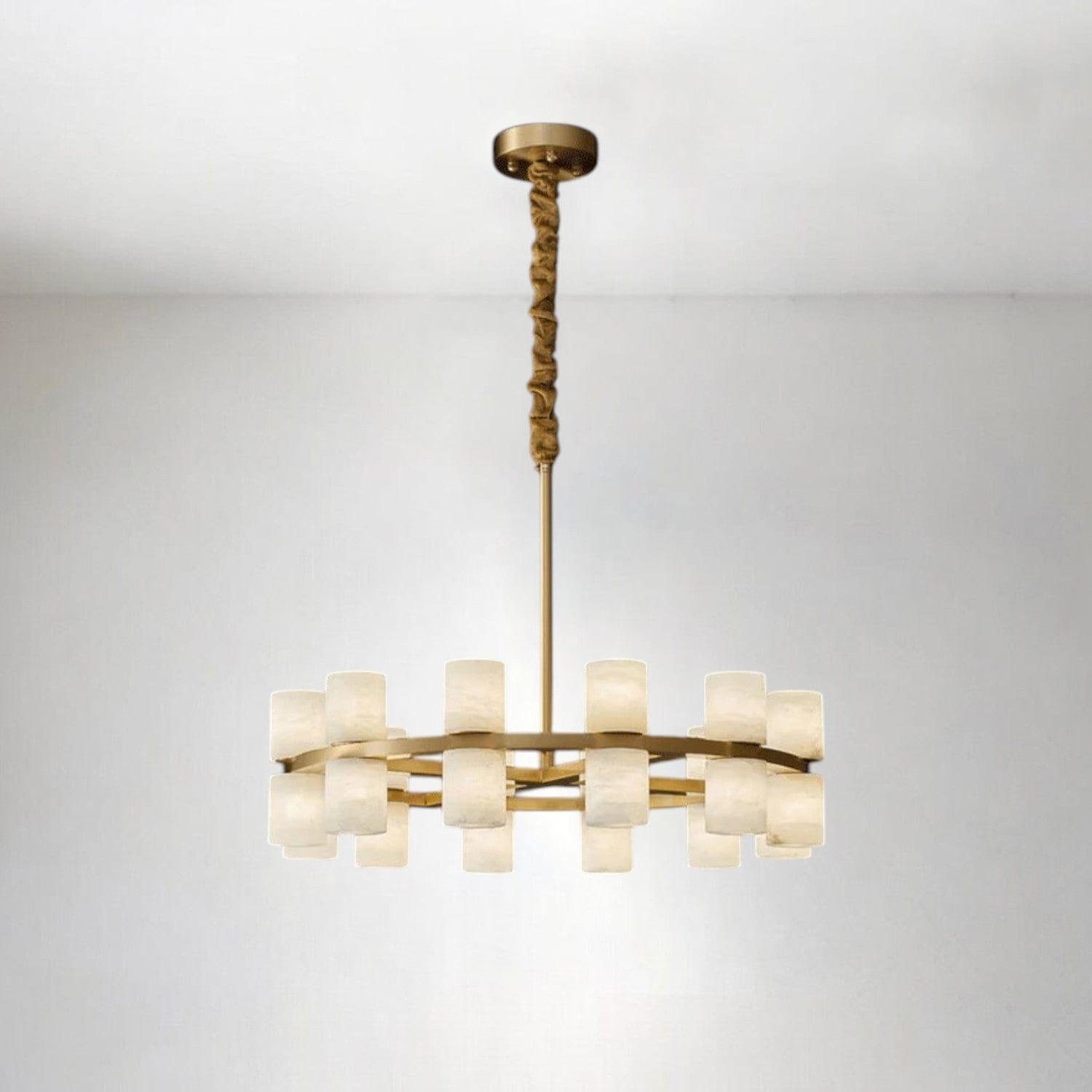 Tabitha Alabaster Living Room Round Chandelier