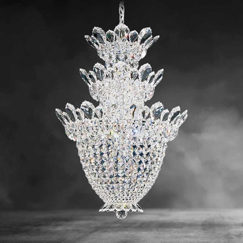 Clear Heritage Crystal Trillane 3-layer Crystal Chandelier 48