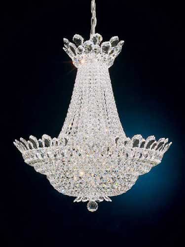 Clear Radiance Trillane Crystal Chandelier 28"