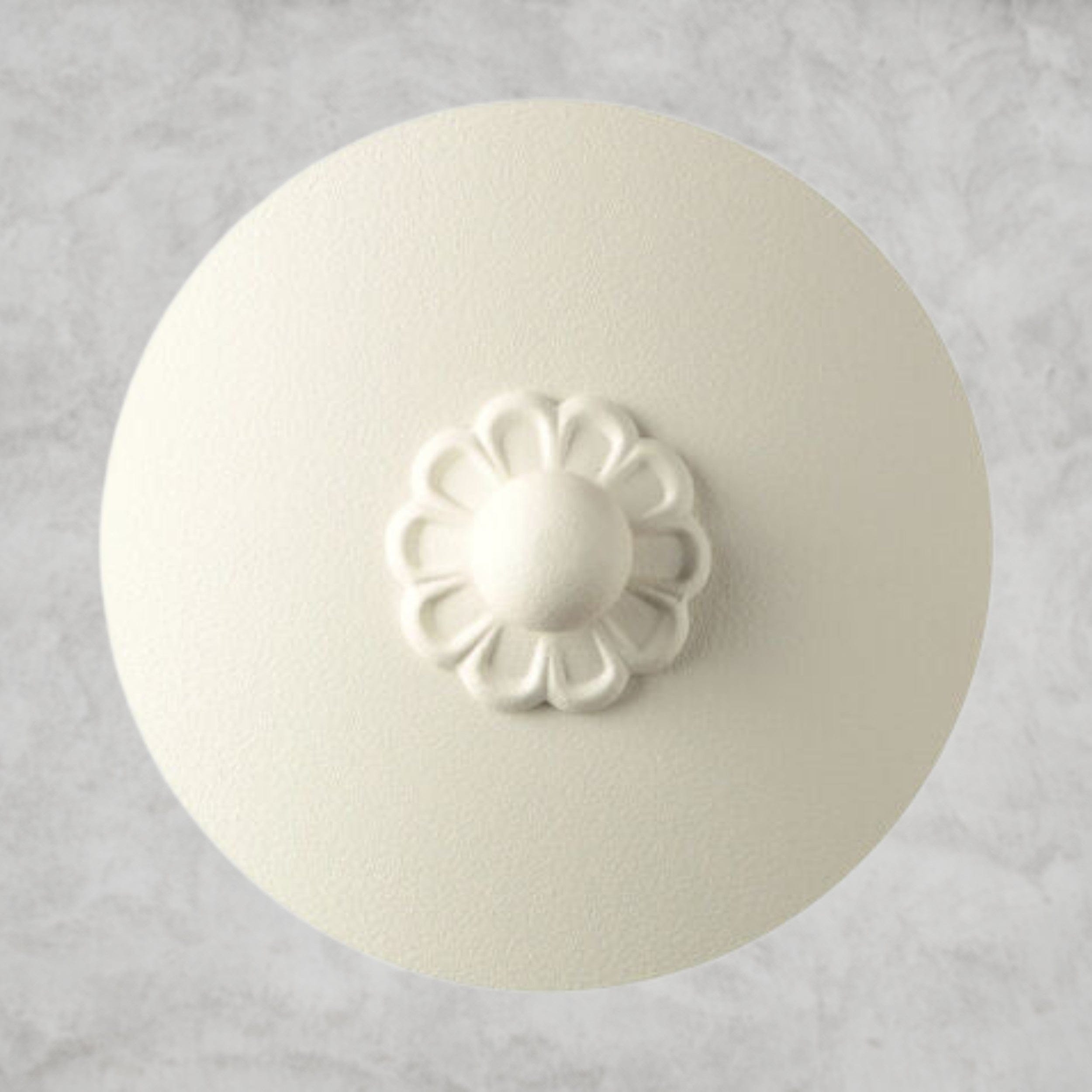 White / Clear Heritage Crystal Vesca Long Chandelier 58