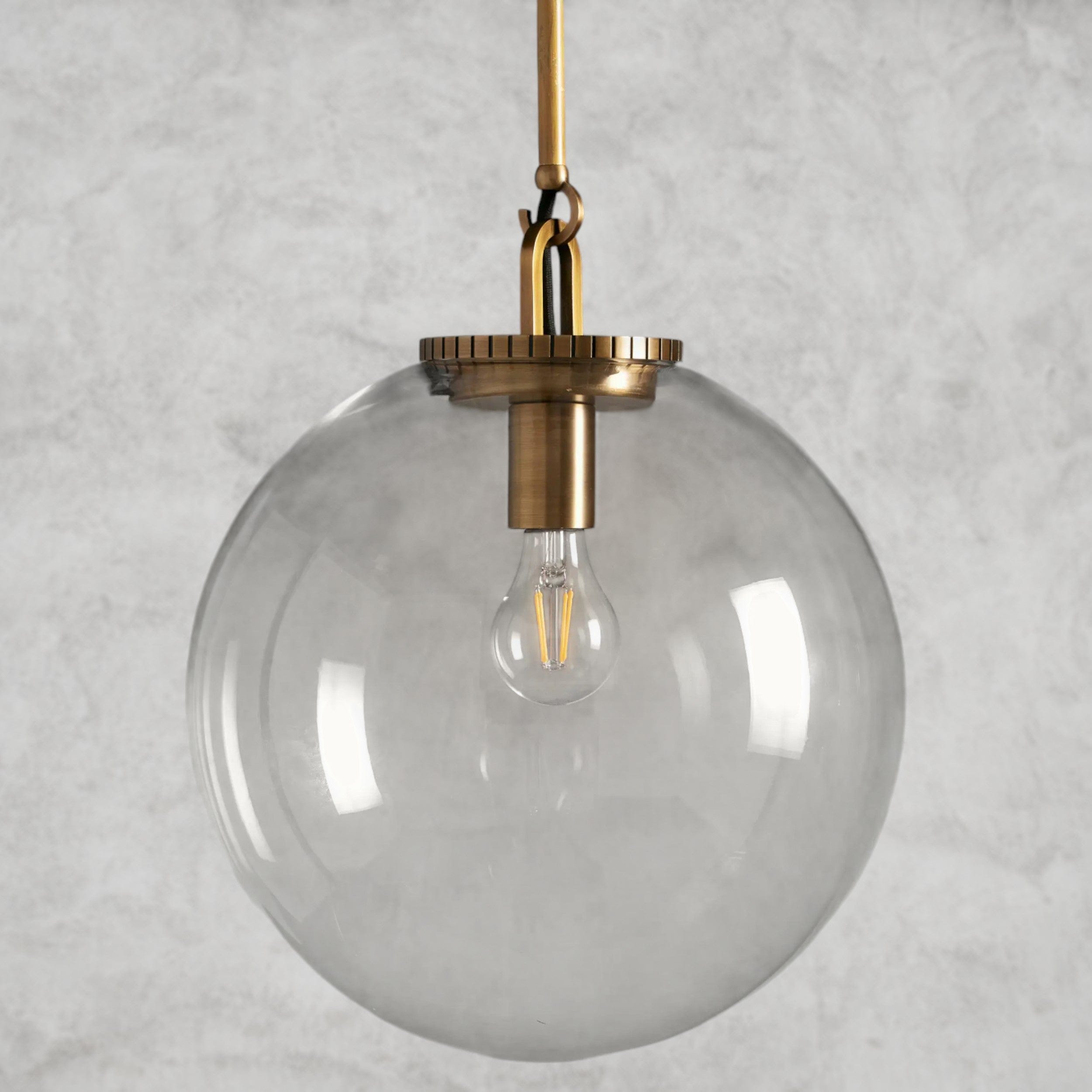 Wescott Globe Pendant with Rod