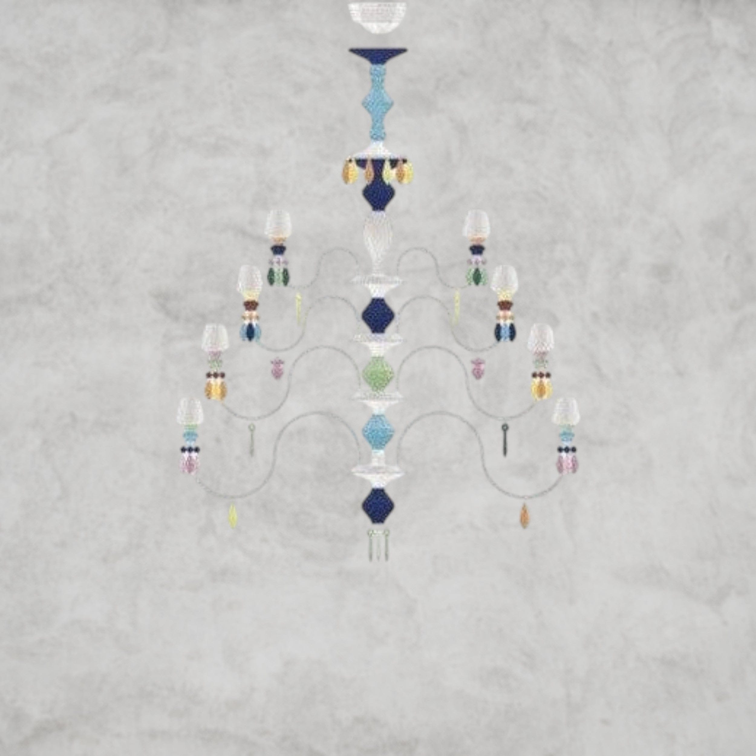 Multi Zylorium Belle De Nuit Chandelier